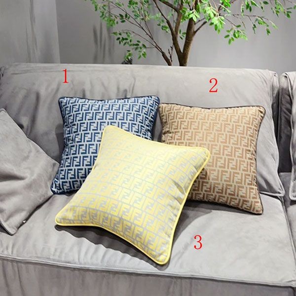 Free shipping Fendi FF Cushion Dove Grey Cashmere Cushion fec54128 Free shipping Fendi FF Cushion Dove Grey Cashmere Cushion fec54128