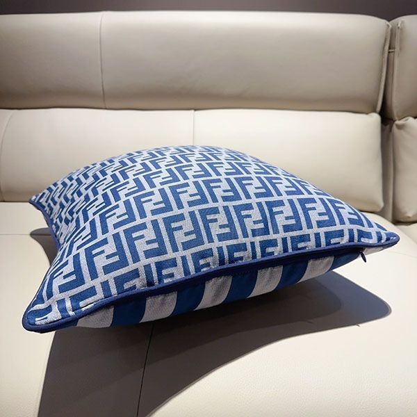 Free shipping Fendi FF Cushion Dove Grey Cashmere Cushion fec54128