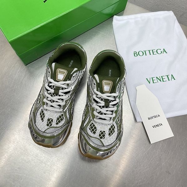 Limited edition rare Bottega Veneta Orbit mesh logo sneakers replica boj93424