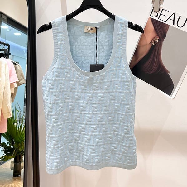 Boutique Fendi FF logo embossed knit mini dress parody feb37694