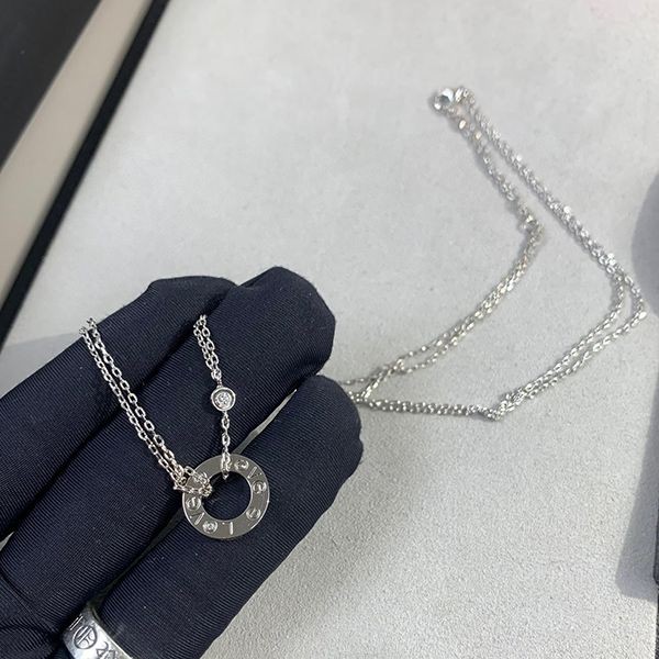 Cumulative sales total No. 1! Cartier LOVE necklace copy white gold B7014300