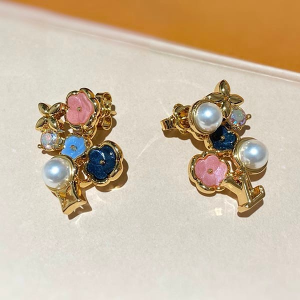 New designLouis Vuitton n-grade earrings LV Botanica M01642