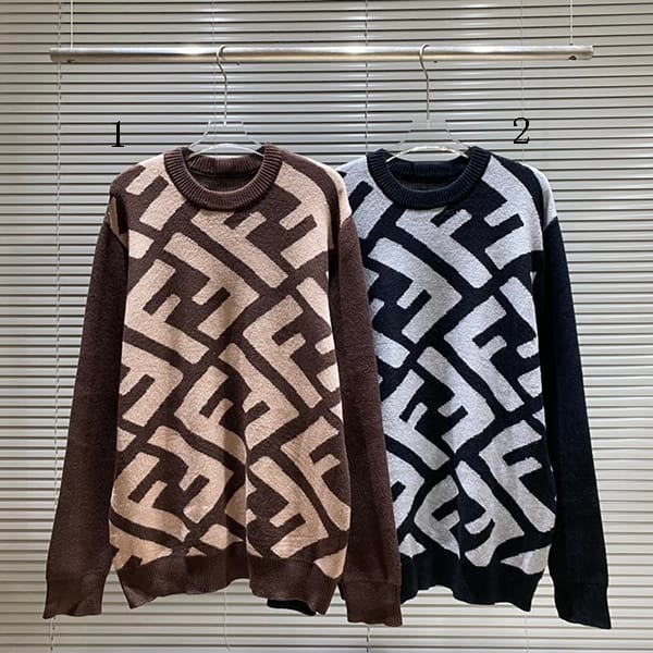 Competition Fendi Brown Wool Sweater Replica 2 Colors FZX091APJKF1M2Q Competition Fendi Brown Wool Sweater Replica 2 Colors FZX091APJKF1M2Q