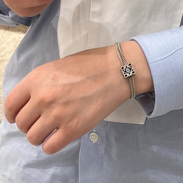 Rare Loewe Single Anagram Replica Bracelet loo02151