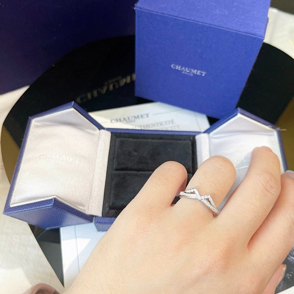 Attention ★ Fake Chaumet "JOS?PHINE AMOUR DAIGRETTE" "Joséphine" Collection Amour Aigrette Wedding Ring SHV03106