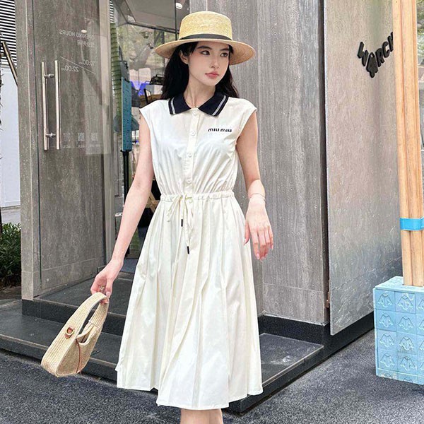 Recommended n-grade Miu Miu college style n-grade poplin dress myk95476 Recommended n-grade Miu Miu college style n-grade poplin dress myk95476