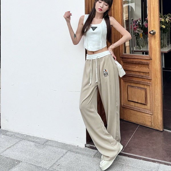 Loewe Anagram Embroidered Track Pants Replica lom41421