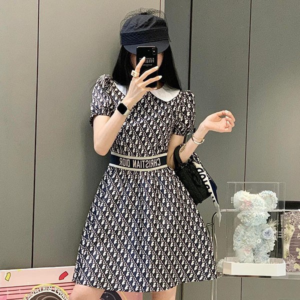 Dior Oblique Replica Belted Dress One Piece der38470 Dior Oblique Replica Belted Dress One Piece der38470