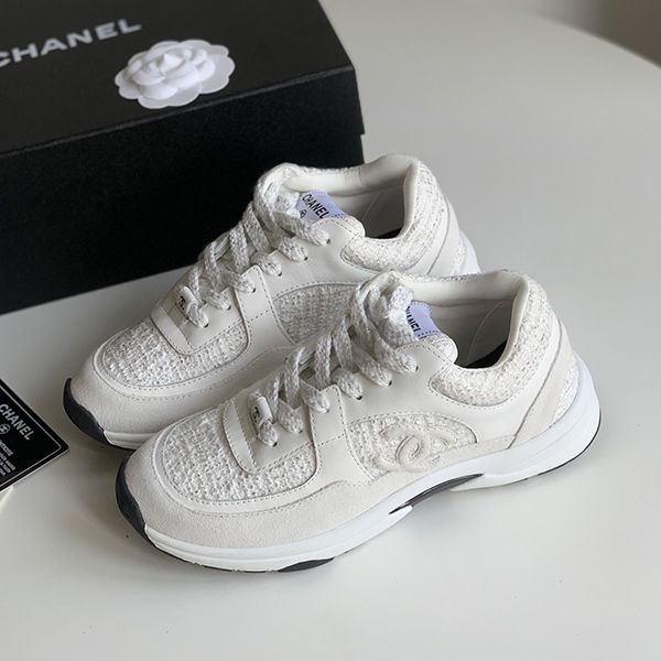 Chanel Fabric Suede Replica Calfskin Sneakers shb31988