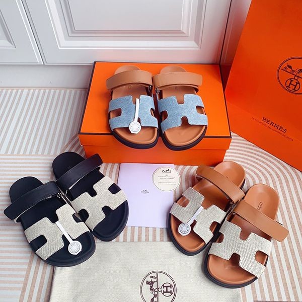 [Stylish and simple] Hermes sandals, grade N, Chypre erq58455
