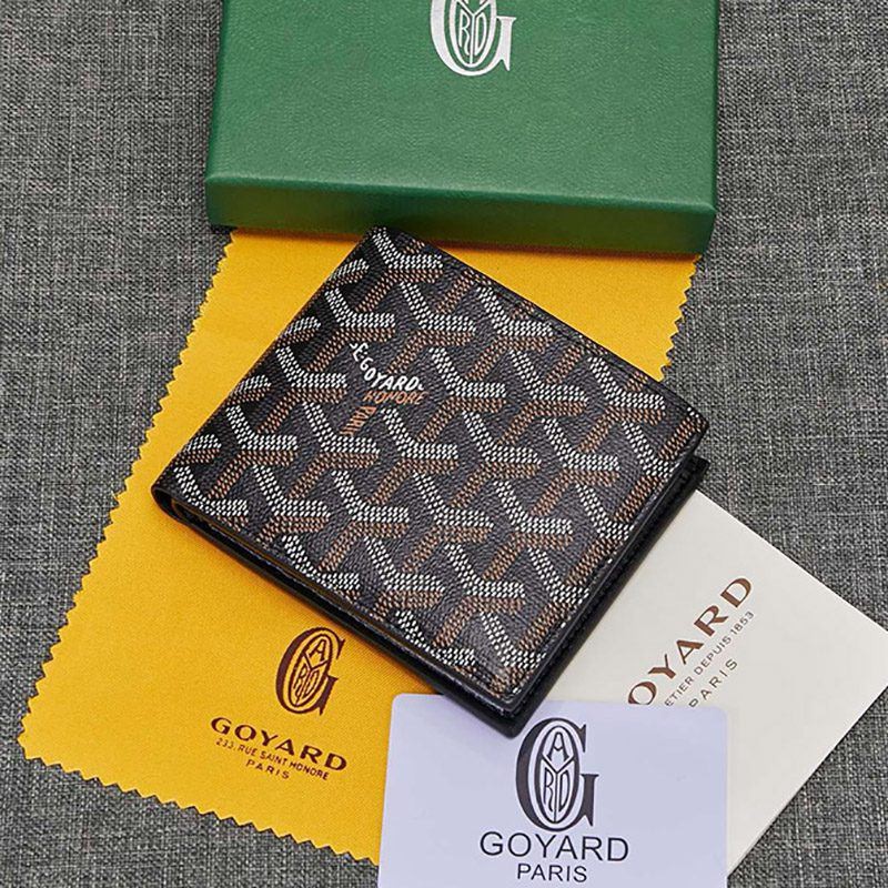 Rare [Goyard] Herringbone pattern mini wallet coin case copy Goe35983