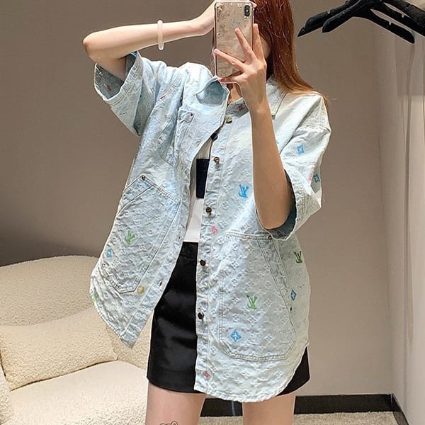 RecommendedLouis Vuitton short sleeve denim workwear shirt, grade n vuk35520 RecommendedLouis Vuitton short sleeve denim workwear shirt, grade n vuk35520