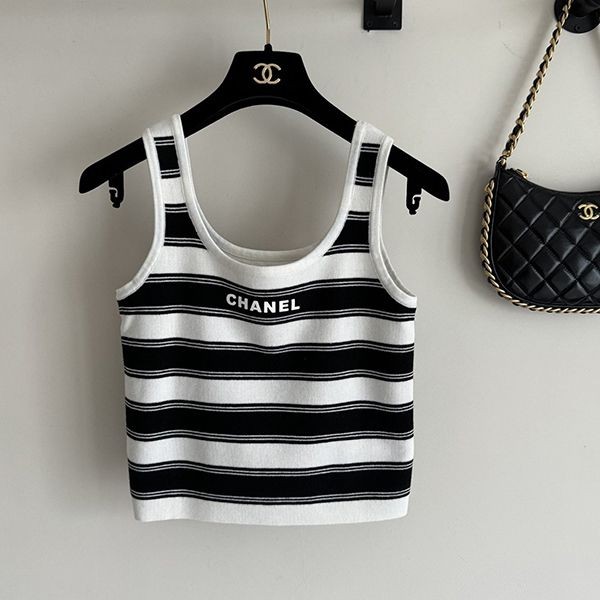 Limited quantity! ☆Chanel☆Cotton tank top replica sht60053