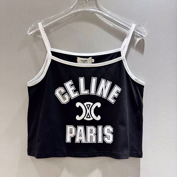 Super popular Celine PARIS cotton tank top replica Ceb32694 Super popular Celine PARIS cotton tank top replica Ceb32694