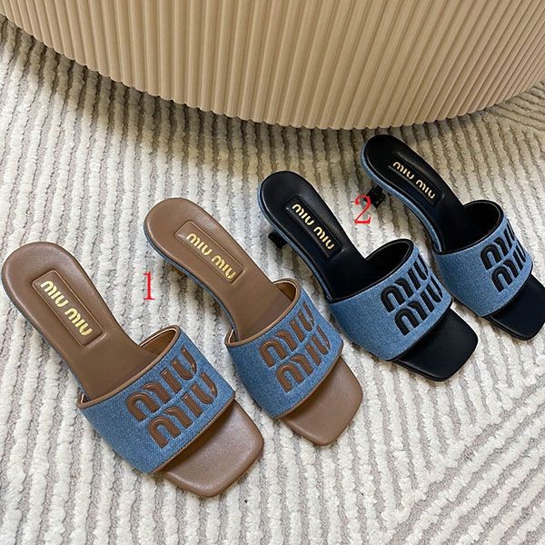Express delivery Miu Miu mule sandals replica myf40952