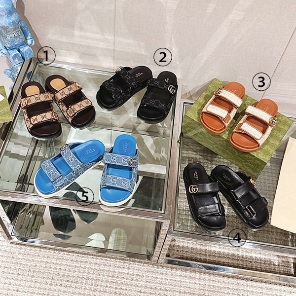 Hard to find Gucci GG women's leather sandals replica in 5 colors guj69044 Hard to find Gucci GG women's leather sandals replica in 5 colors guj69044