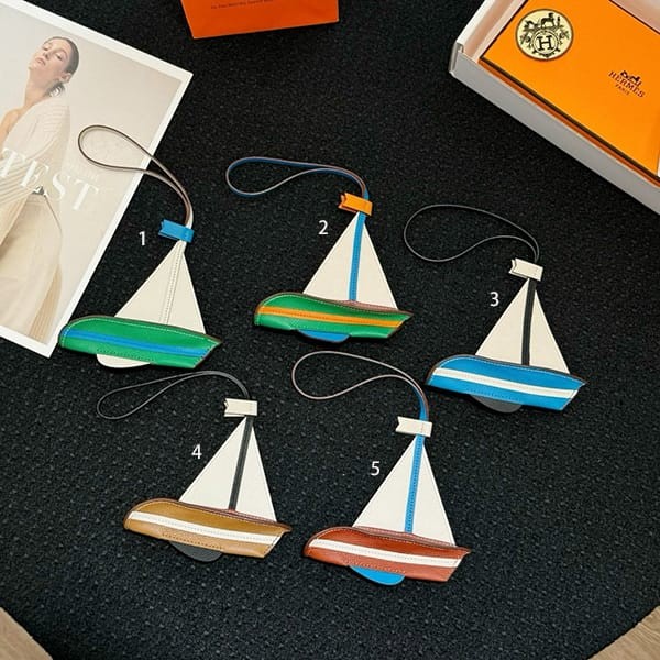 Rare and stylish boat motif Hermes replica sail 24 bag charm in 5 colors H084567CAAB Rare and stylish boat motif Hermes replica sail 24 bag charm in 5 colors H084567CAAB