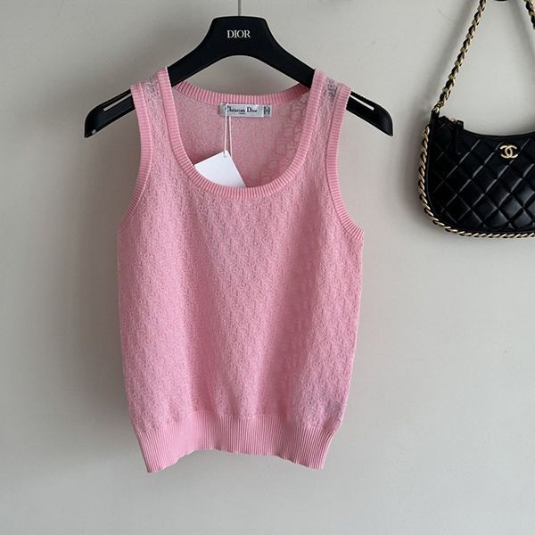 Perfect gift? Dior Oblique Tank Top Replica? Pink deo56526