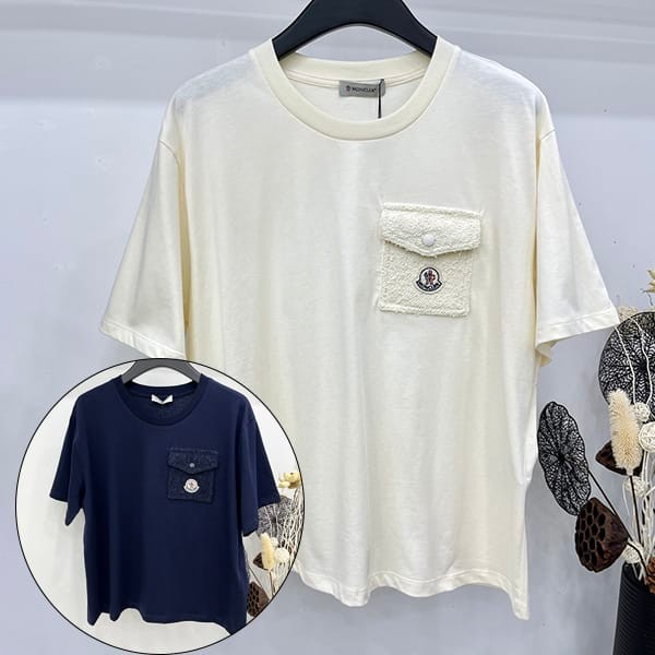 High quality Moncler logo patch pocket T-shirt parody 2 colors mor83514 High quality Moncler logo patch pocket T-shirt parody 2 colors mor83514