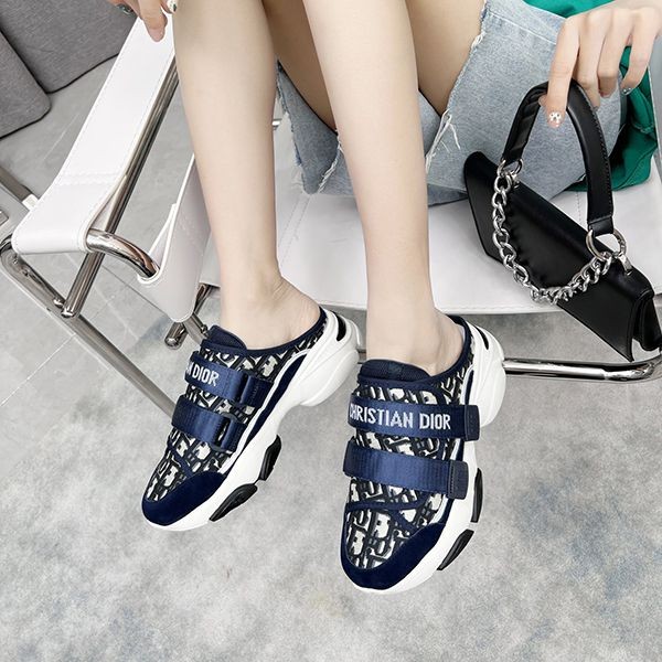 Rare Dior D-Wander Oblique Replica Slip-on Sneakers Size 37 KCK346OBY