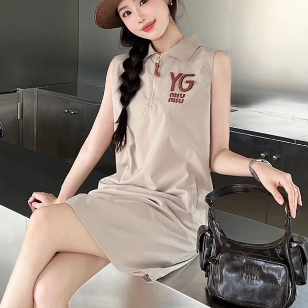 I definitely want it! Miu Miu Panama Cotton Dress Replica myk38113