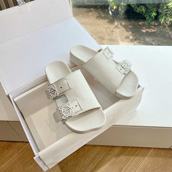 Loewe Ease Slide Sandals Cheap Anagram Buckle Low36958