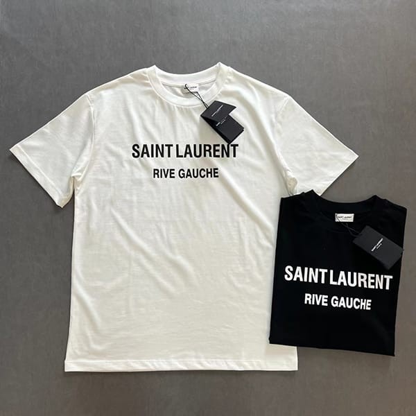 Attention ★ Saint Laurent replica signature logo T-shirt 2 colors Sau48274 Attention ★ Saint Laurent replica signature logo T-shirt 2 colors Sau48274