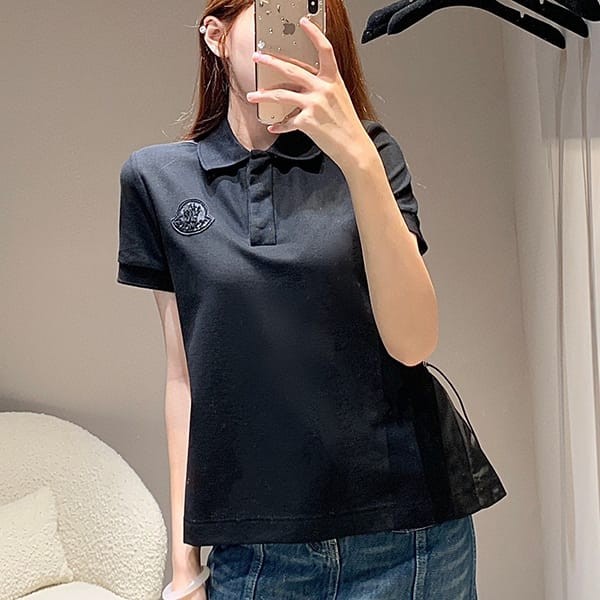 Battle for Moncler replica logo polo shirt cotton short sleeve moz00197 Battle for Moncler replica logo polo shirt cotton short sleeve moz00197