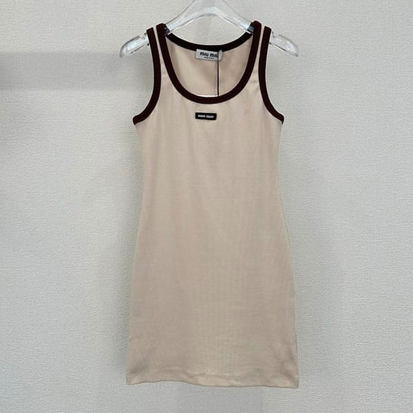 New design Miu Miu replica cotton knit tank top myk11292