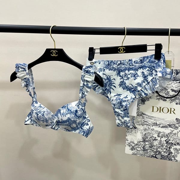Boutique Dior replica bikini set up swimsuit top and bottom set dez55786