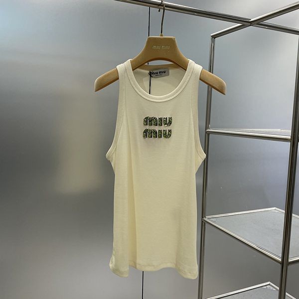 ☆Miu Miu☆ Ribbed jersey tank top copy myi33286