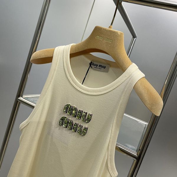 ☆Miu Miu☆ Ribbed jersey tank top copy myi33286