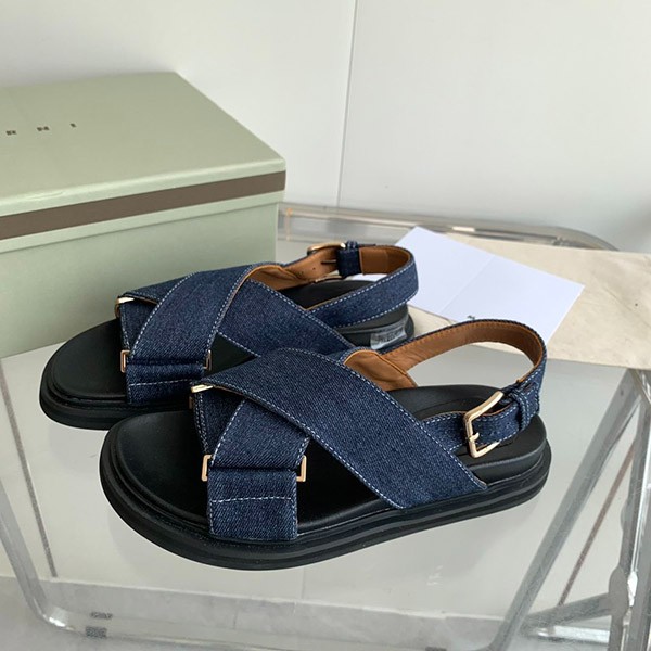 Immediate delivery Marni replica Fussbett cross strap sandals maj49891