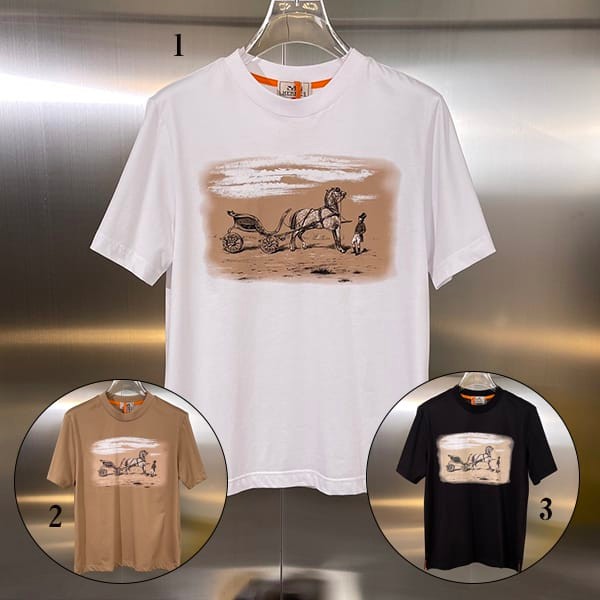 Secured Hermes Capsule Sports Cut and Sewn T-shirt Fake 3 colors erx50406 Secured Hermes Capsule Sports Cut and Sewn T-shirt Fake 3 colors erx50406