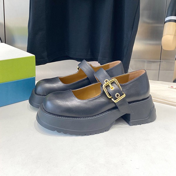 Marni replica leather platform mary jane flats mak15180