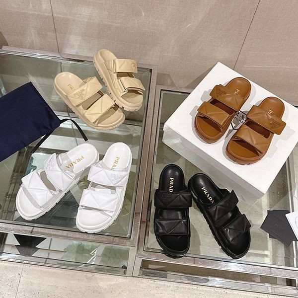 Cute Prada quilted leather slides with logo pants that match fake skirts pub24535