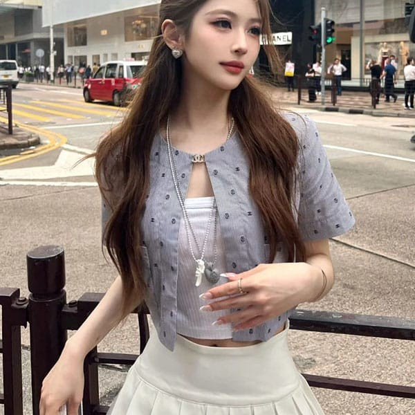 The Battle for Chanel Imitation Blouse Shirt Cotton shp44101