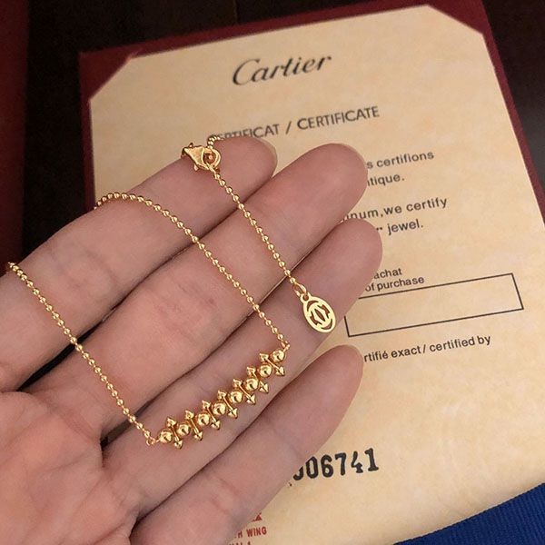 Hard to find Cartier Crash replica de Cartier necklace MM kaq71231
