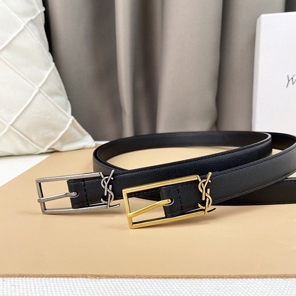 Rare Saint Laurent replica, monogrammed thin belt with square buckle, 2.0cm, Sau52110 Rare Saint Laurent replica, monogrammed thin belt with square buckle, 2.0cm, Sau52110