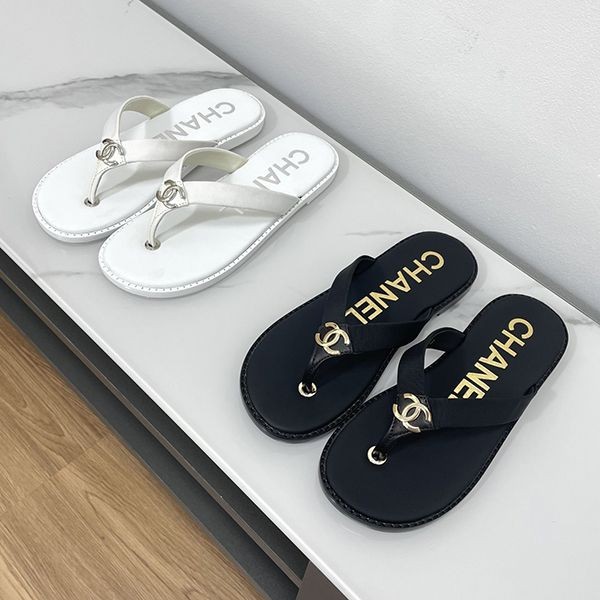 24C Simple? [Chanel] Luxe Thong Sandals Replica shb53819