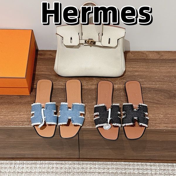 Competition [Is denim cute?] Hermes Sandals Oran Replica erz98753