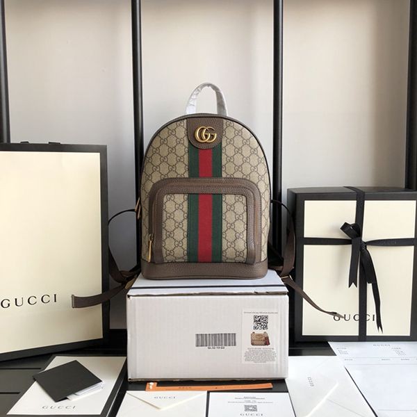 [Gucci] Ophidia * Small * Leather * Backpack Fake Backpack gg210820101