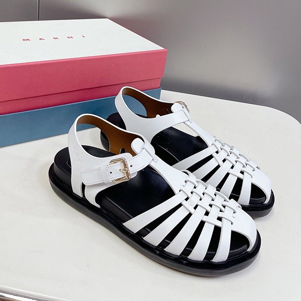 Marni replica iconic design * white fisherman sandals mah25726