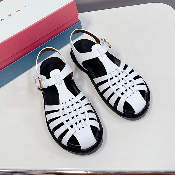 Marni replica iconic design * white fisherman sandals mah25726