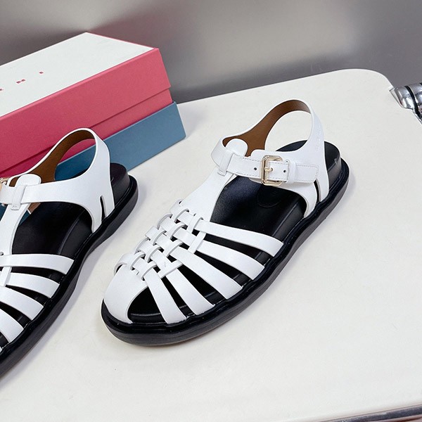 Marni replica iconic design * white fisherman sandals mah25726