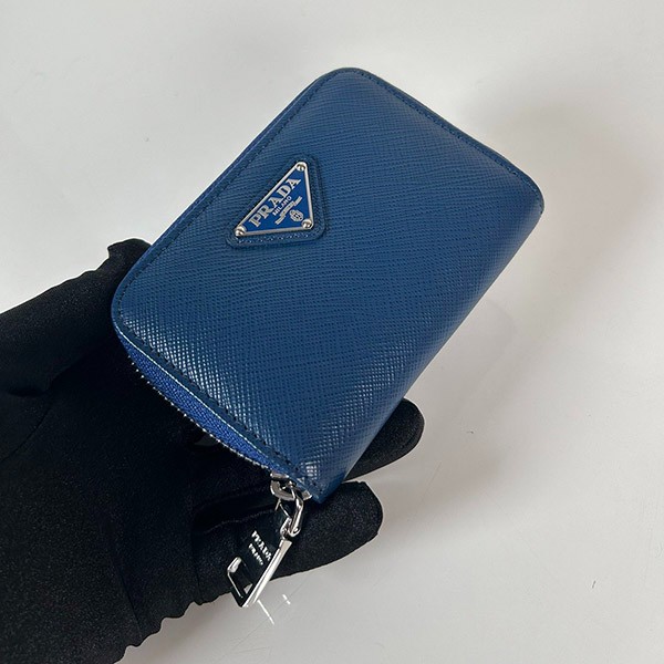 Prada Saffiano Triangle Coin Purse Replica 2MM003 Prada Saffiano Triangle Coin Purse Replica 2MM003