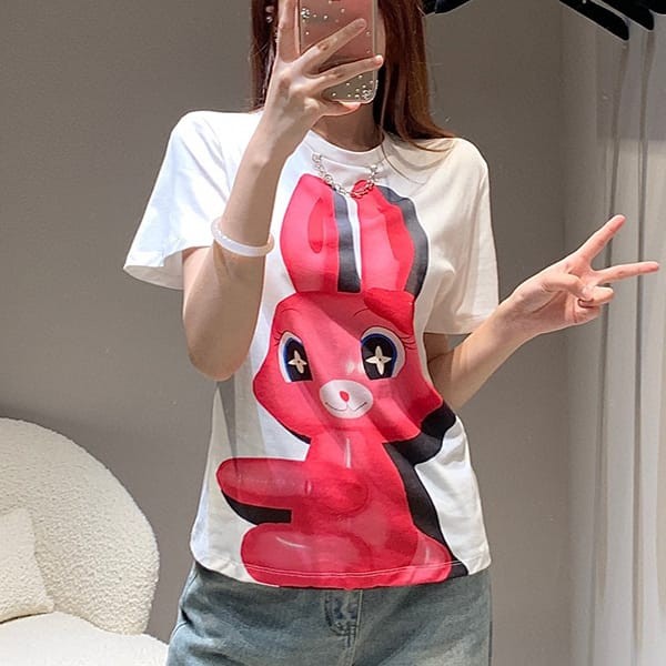 New designLouis Vuitton sequin rabbit T-shirt n grade 1AFV27