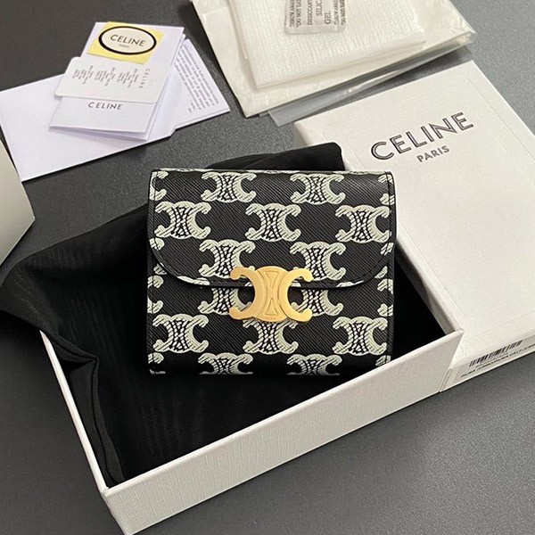 Celine Replica Small Wallet Triomphe / Triomphe Canvas 10D782FR938NO Celine Replica Small Wallet Triomphe / Triomphe Canvas 10D782FR938NO