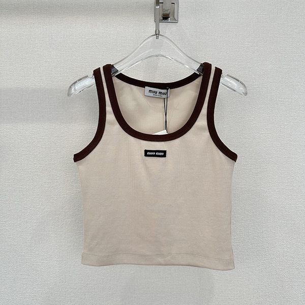 New limited edition Miu Miu logo tank top parody SW24003 New limited edition Miu Miu logo tank top parody SW24003