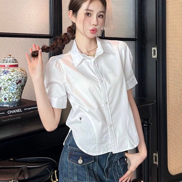 Perfect gift Dior puff sleeve blouse cotton grade n det46571 Perfect gift Dior puff sleeve blouse cotton grade n det46571